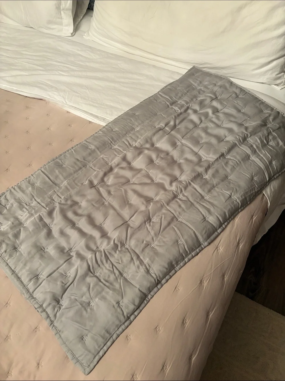 Pottery Barn Tencel Lyocell King Pillow Sham - Soft Light Gray NWT 36”x 20”